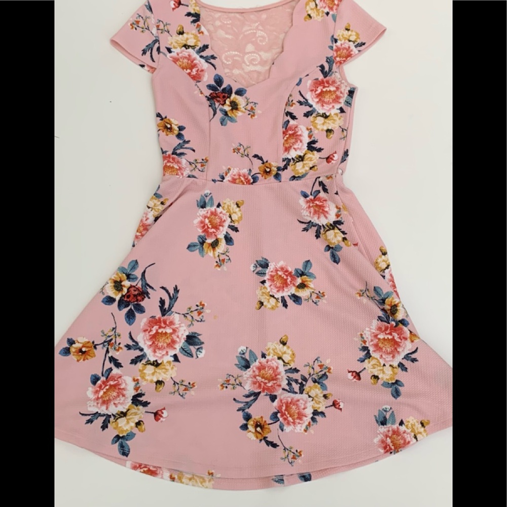 Pink Floral Dress